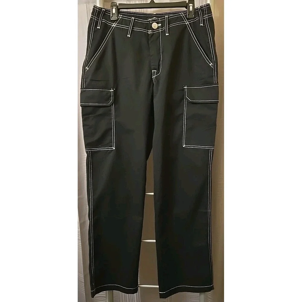 TRUE RELIGION Jet Black Cargo Pants -‎ Men's Size 31 / 34x31 NWT